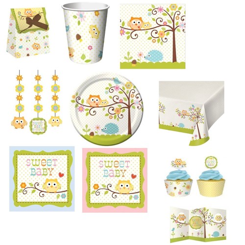Baby shower happi tree owl - tree,