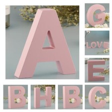 26 Letter A-Z Pink Wooden