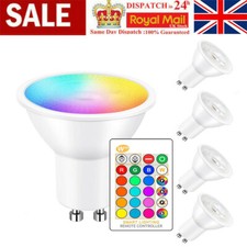 16Colour 5W GU10 LED Bulbs Light RGB Changing Spotlight Lamp With Remote Control