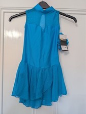 Intermezzo Sparkly Figure Skating Competition Dress Turquoise Size XSmall  