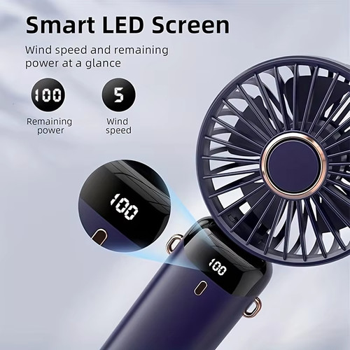 Foldable handheld fan 3000mah - handheld,