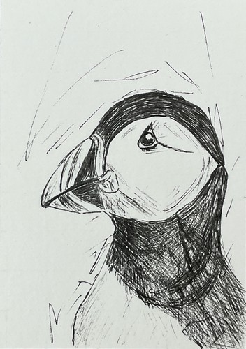 Aceo original ink drawing - original, of