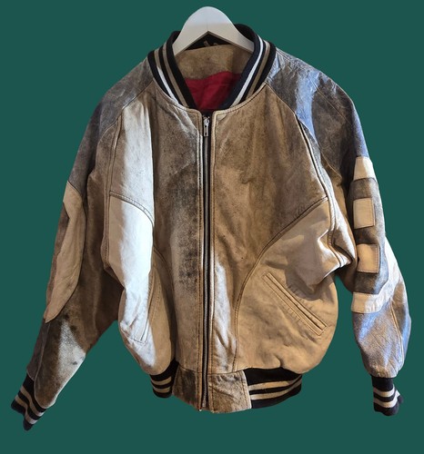 Leather ball jacket - leather, 8-ball