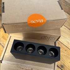 4 X Flos Surface Ceiling Light Black Shadow 4 LED 10w Dimmable Dali Fixed Trim