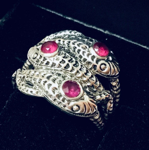 Sterling silver ruby gothic - ruby,
