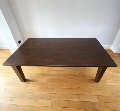Dark wood rectangular dining - dark,