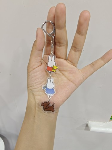 Miffy keychain - miffy, keyring