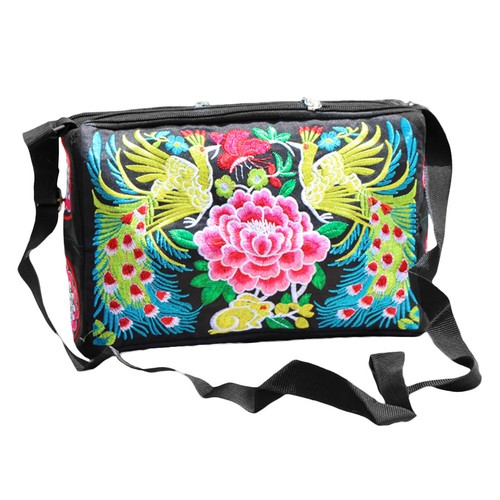 Ethnic chinlon shoulder bag - chinlon,