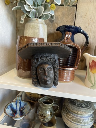 Vintage hand carved wooden - vintage,