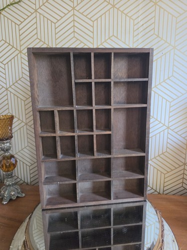 Vintage wood wall display - vintage,
