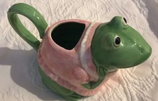 Vintage Frog Otagiri Pitcher Music Box Someday Prince #A38