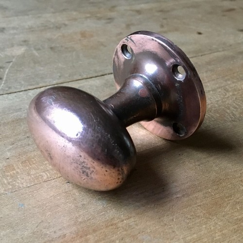 Single brass door knob - door, pull