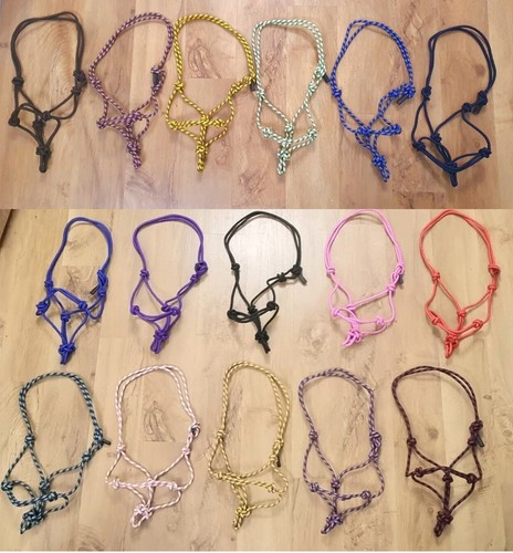 Hand made rope halter knotted - made,