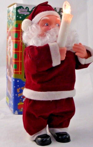This plastic santa - this, 8"