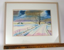 NH FARM HOUSE WINTER PAINTING