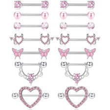 1pair crystal nipple - 1pair,