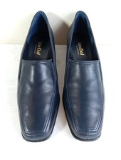 Van Dal Womens Formal Shoes Navy 7D Low Heel Square Toe Pump