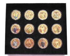 12 WW2 Forces Collection Gold Plated Coins (2nd lot)