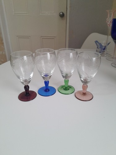 Set four vintage harlequin - set,