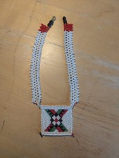 Vintage African  Love Letter Necklace Bead Beaded Zulu