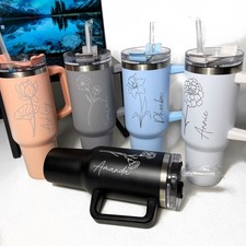 Personalised Birth Flower 40oz