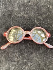 Vintage Submarine S500 Acetate Round John Lennon Sunglasses With Real Glass Lens