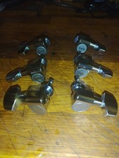 TAYLOR TUNERS - 3+3 - CHROME - COMES WITH FIXING NUTS/WASHERS - PIN FITTING