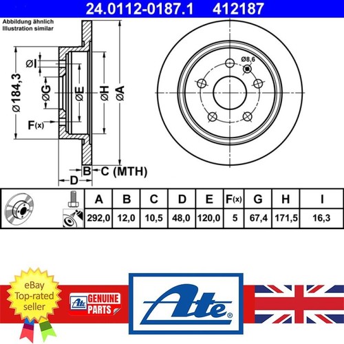 Brake disc for vauxhall - disc,