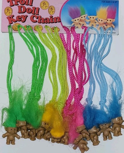 Lot vintage troll doll - 12,