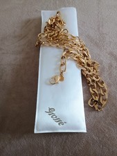 Grosse vintage long Curb chain Gold plated