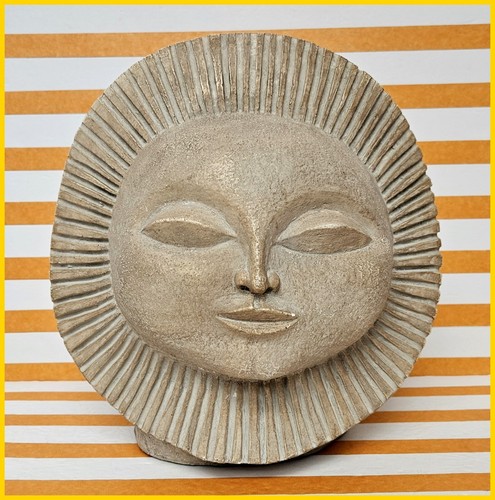 Sun goddess stamped sculpture - stamped,