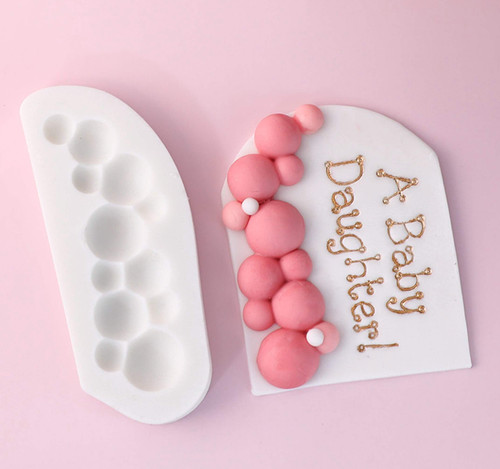 Balloon silicone fondant mould - balloon,