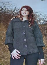 Twilleys Freedom Purity Knitting Pattern Lady's Jacket With Wide Sleeves 9122