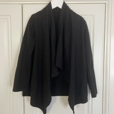 Girls Black Asda George Waterfall Cardigan Spring/summer Age 5/6 Years