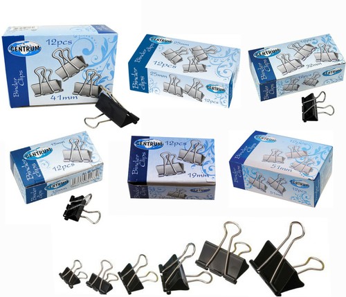 24pcs black metal foldback - x,