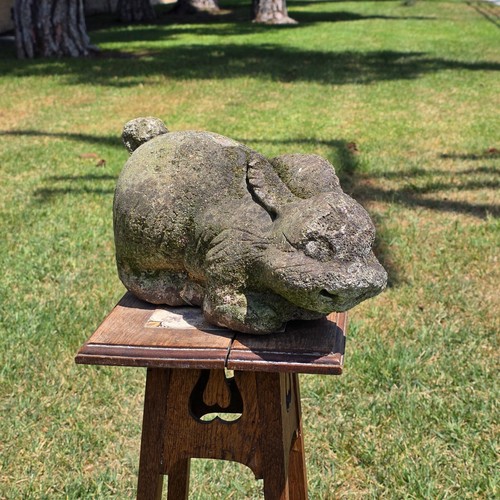 Vintage concrete bunny rabbit - vintage,