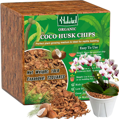 Halatool 10lbs coco husk - husk, chips
