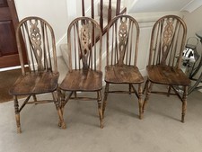 Vintage Solid Oak Windsor