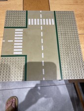 LEGO Vintage T JUNCTION Road City Town Roadway Grey BASE PLATE 70's 80's