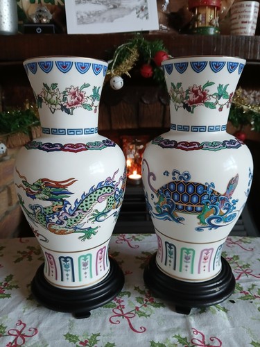 Franklin mint oriental vases - franklin,