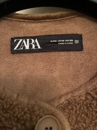 Zara faux fur shearling brown - faux,