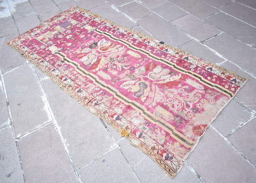 1880 antique turkish rug - antique,