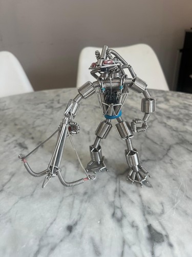 Handmade silver metal wire - silver,