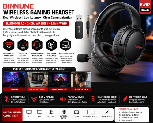 Binnune wireless gaming - binnune,