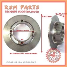 Front brake disc pair kit Ø