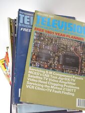 TELEVISION MAGAZINE Servicing Projects Video Development 1970s/80s/90s SELECTION