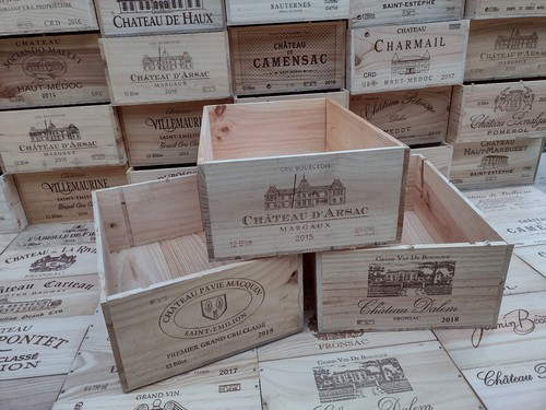 Wooden wine box - crate, ~