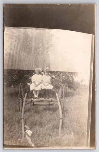 Rppc edwardian girls - rppc,