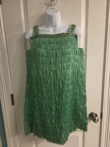 Womans flapper dress - womans, green