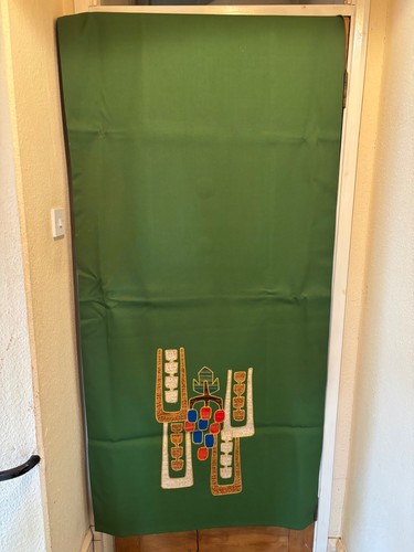 Green church banner altar - church, banner/altar